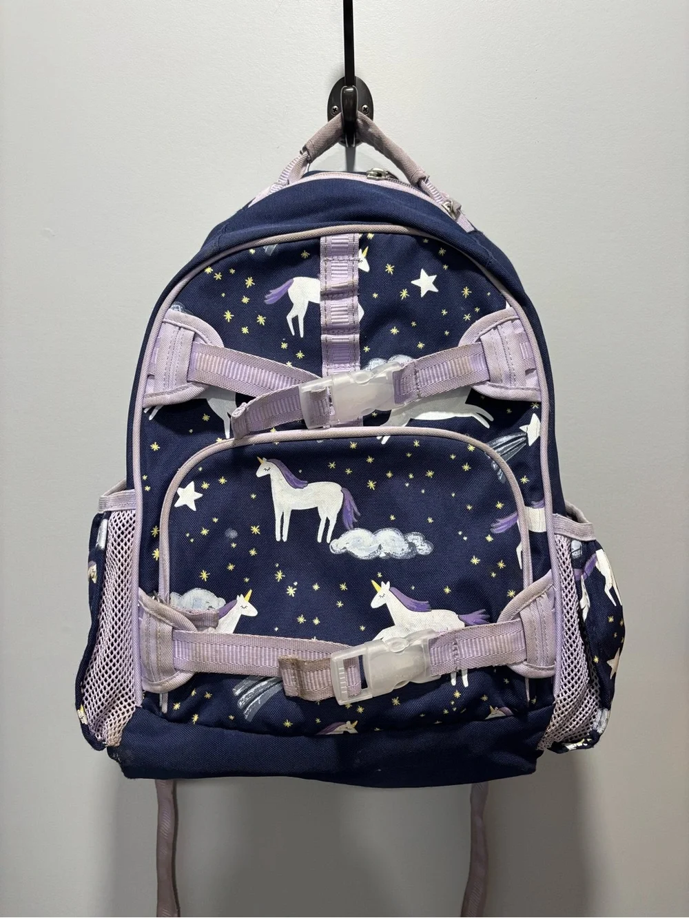 PotteryBarn Kids Mackenzie Navy Night Unicorn Glow-In-The-Dark Backpacks